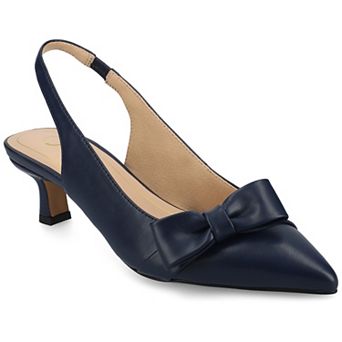 Journee Paloma Women's Sling Back Kitten Heel Pumps