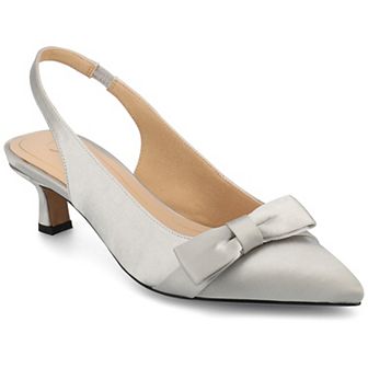 Journee Paloma Women's Sling Back Kitten Heel Pumps