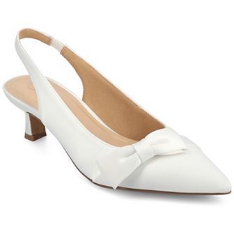 Journee Paloma Women's Sling Back Kitten Heel Pumps