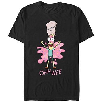 Men's Rick And Morty Deadbeat Dad Excited Graphic Tee