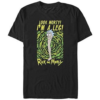 Men's Rick And Morty Look Morty I'm A Leg Graphic Tee
