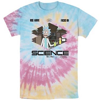 Men's Rick And Morty Science Tie Dye Graphic Tee