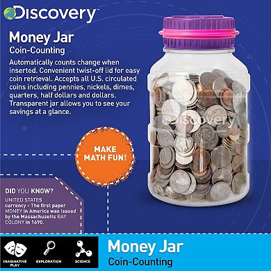 Discovery™ Digital Coin-Counting Money Jar with LCD Screen