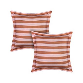 The Big One® 2 pk Stripe Flange Throw Pillow