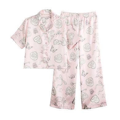 Girls 7-16 Limited Too 2- Piece Pajama Top & Pajama Bottoms Set