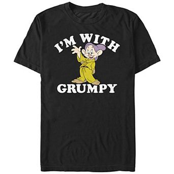 Men's Snow White And The Seven Dwarfs I'm With Grumpy Graphic Tee