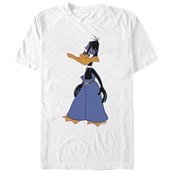Men's Looney Tunes Daffy Duck Wearing Mall Pants Graphic Tee