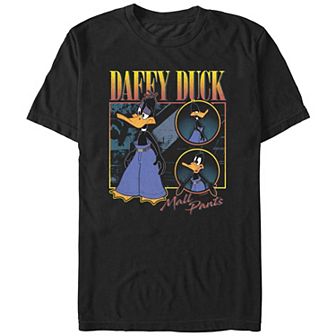 Men's Looney Tunes Daffy Duck Mall Pants Graphic Tee