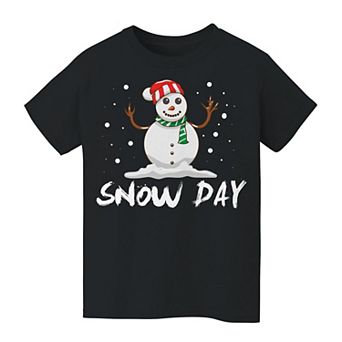 Kid's 8-20 Christmas Snow Day Christmas Graphic Tee