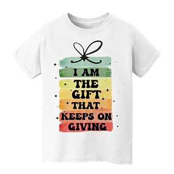 Kid's 8-20 Christmas I am The Gift Christmas Graphic Tee