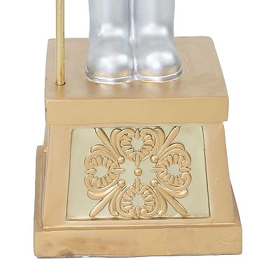 Sunnydaze Pierre the Fleur-de-Lis Christmas Nutcracker Statue - 47" H