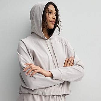 Women's FLX Hooded Heavyweight Jersey Popover Top