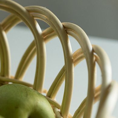 16 Inch Decorative Round Fruit Bowl Bread Basket Serving Tray