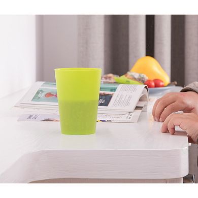 Plastic Reusable Cups 7 Oz Set Of 6 (2 Red, 2 Green, 2 Blue)