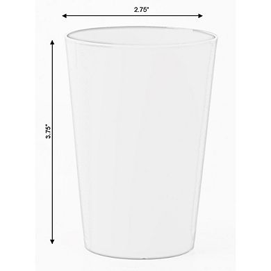 Plastic Reusable Cups 7 Oz Set Of 6 (2 Red, 2 Green, 2 Blue)