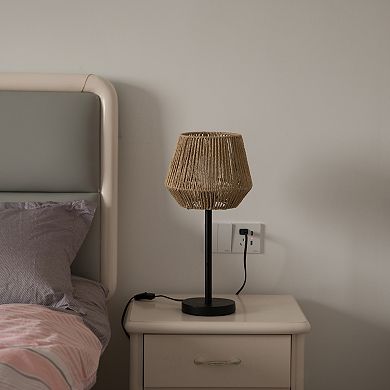 Creative Paper Rope Lamp with Plug in Cord On/Off Switch