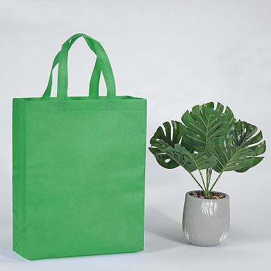 Reusable Gift Bags Vertical Style Non-Woven Grocery Tote Bag for Travel Storage