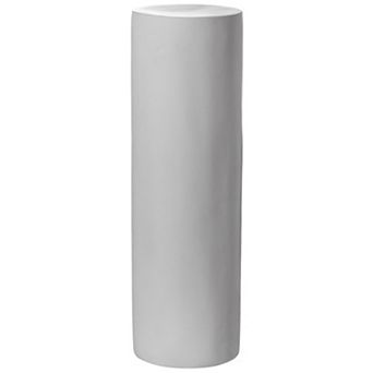 Decorative Modern Fiberglass Pillar Column Flower Stand Cylinder Shape Pedestal, Medium