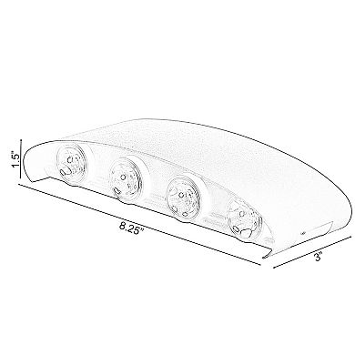 Waterproof Black Wall Lamp for Indoors Outdoors - Sleek Design, 8W Cool White 4000K, - Set of 2