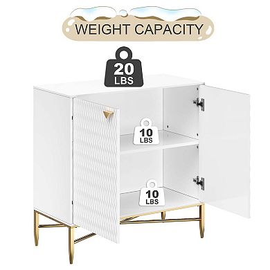 Mondawe Multi-function 2 Door Locker Storage Accent Cabinet