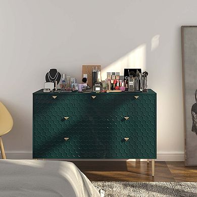 Mondawe Modern Versatile Accent Storage Cabinet with 7 Drawers