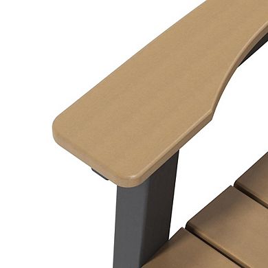 23inch Tall Adirondack Chairs Sets Patio Bar Stool Chairs All-Weather for Backyard Garden