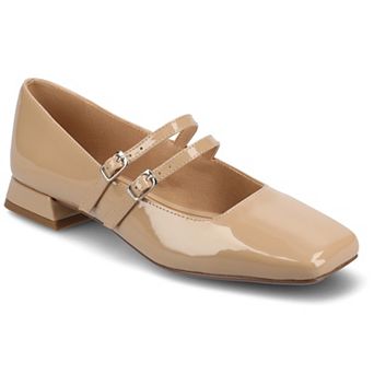 Journee Gredah Double Buckle Women's Mary Jane Dress Flats