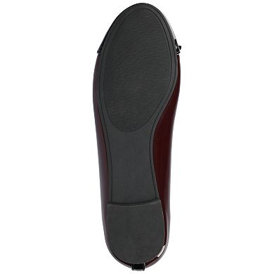 Journee Kaiah Medium and Wide Width Women's Ballet Cap Toe Slip-On Dress Flats