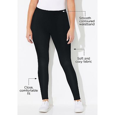 Catherines Women's Plus Size Knit Legging