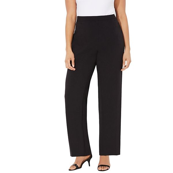 Catherines Women's Plus Size Petite Refined Pull-On Pant