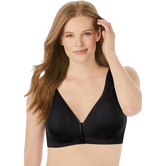 Catherines Women's Plus Size Cotton Comfort Front-Close No-Wire Bra
