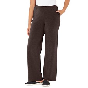 Catherines Women's Plus Size Petite Suprema Wide Leg Pant
