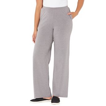 Catherines Women's Plus Size Petite Suprema Wide Leg Pant