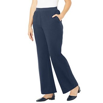 Catherines Women's Plus Size Petite Suprema Wide Leg Pant