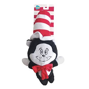 Disney's Dr. Seuss Cat in the Hat Plush Squeaker & Crinkle Dog Toy