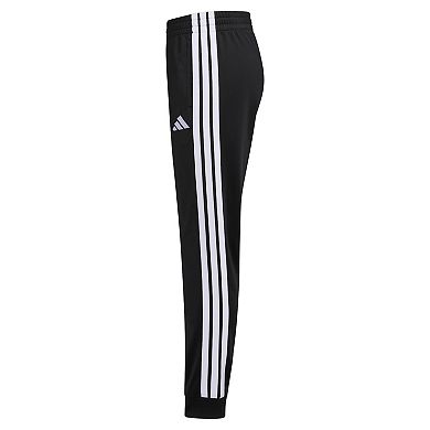 Girls 7-16 adidas Elastic Waistband Essential 3-Stripe Tricot Joggers