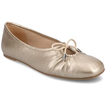 Journee Callee Medium and Wide Width Women's Ballet Bow Slip-On Dress Flats