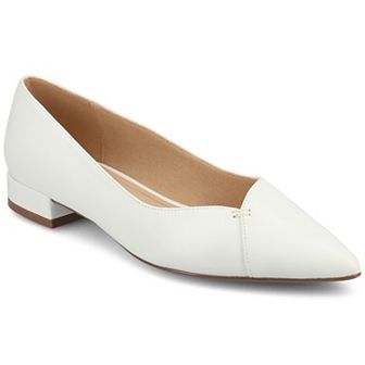 Journee Medium and Wide Width Carmin Women's Slip-On Low Block Heel Dress Flats