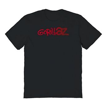 Men's GORILLAZ Red Graffiti Graphic Tee