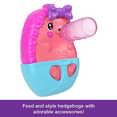 Polly Pocket Hedgehog Mom & Baby Purse Playset