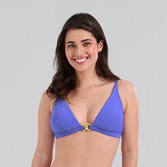 Women's Freshwater Infinity Trim Halter Bra Swim Top