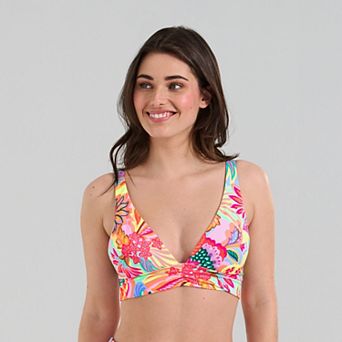 Women's Freshwater Shirred Front Triangle Bra Swim Top