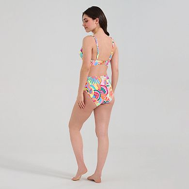 Women's Freshwater Shirred Front Triangle Bra Swim Top