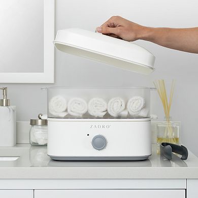 Zadro Countertop Towel Steamer & Tongs Set