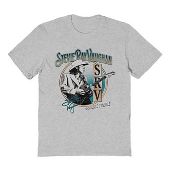 Men's Stevie Ray Vaughn SRV Double Trouble Solid Graphic Tee