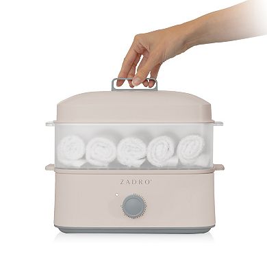 Zadro Countertop Towel Steamer & Tongs Set