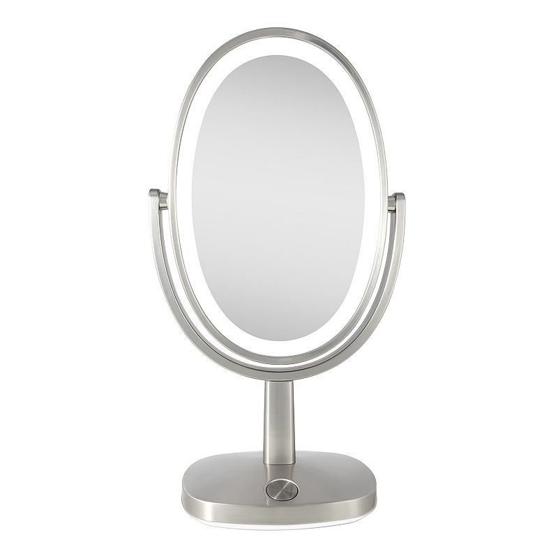 Zadro Lighted Vanity Mirror, Satin Nickel