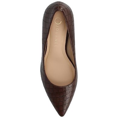 Journee Scylee Slip-On Stiletto Pointed-Toe High Heel Shoes