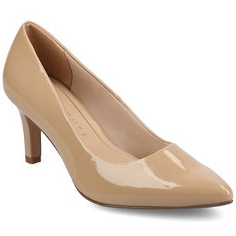 Journee Scylee Slip-On Stiletto Pointed-Toe High Heel Shoes