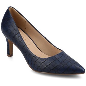 Journee Scylee Slip-On Stiletto Pointed-Toe High Heel Shoes